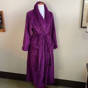 Nicole Miller Plush Purple Bathrobe